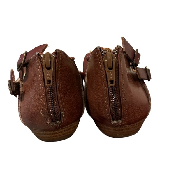 Women’s Flat Sandals With Double Ankle Straps, Zippered Back, Open Toe. Size 7.5 - Picture 7 of 8